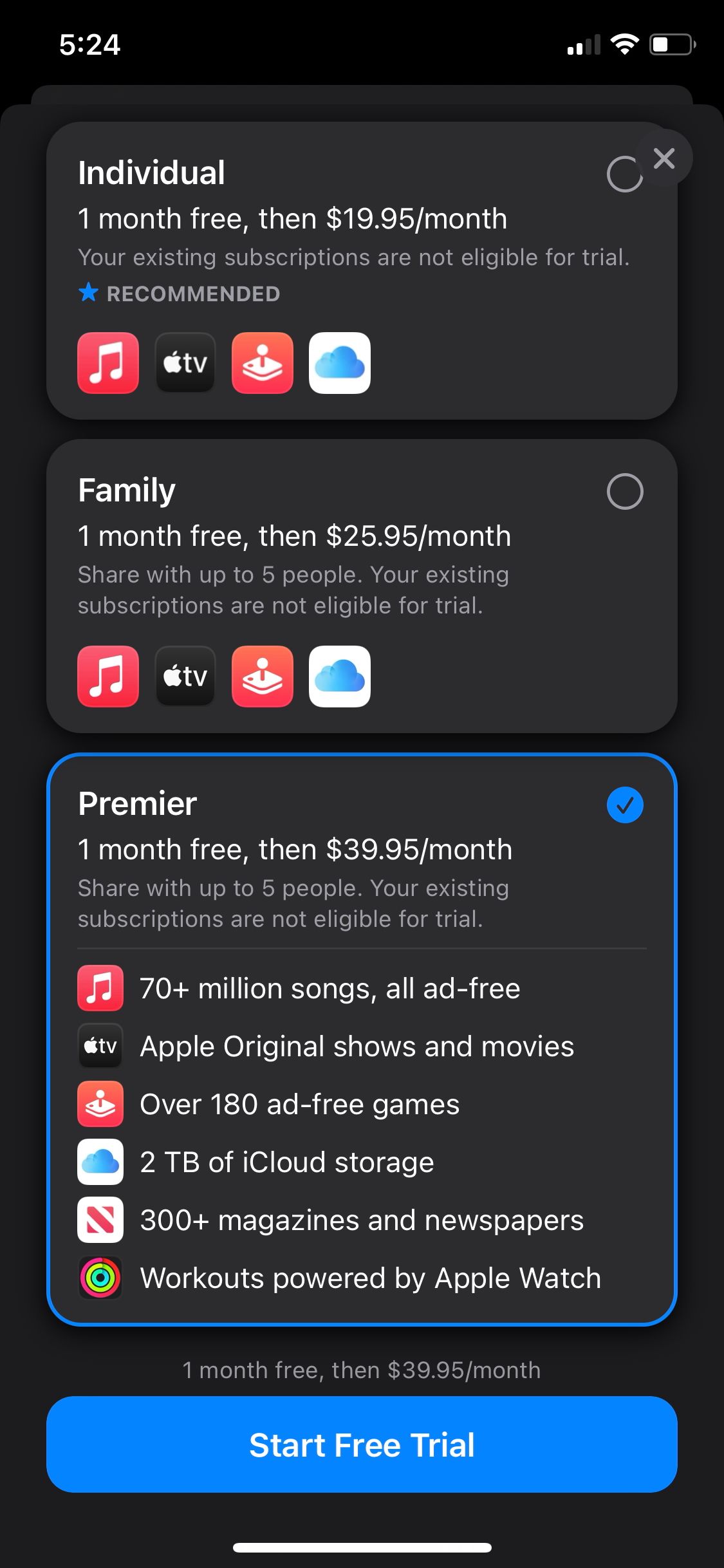 Планы Apple One
