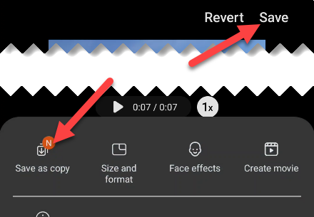 Нажмите «Сохранить» или «Сохранить копию».
