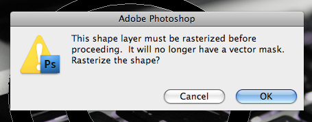 Подтверждение растрирования формы