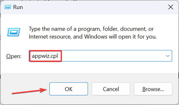 Окно «Программы и компоненты» (appwiz.cpl)