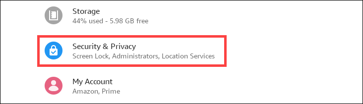 Раздел «Конфиденциальность и безопасность» в настройках.