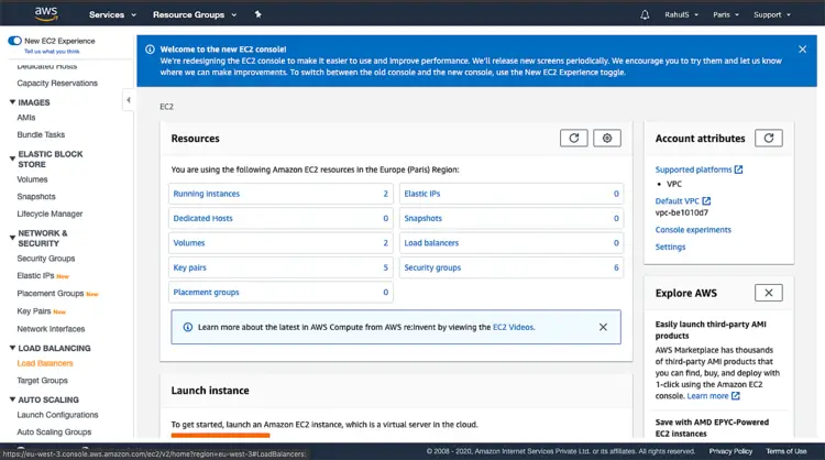 Ресурсы EC2 и переход к Load Balancers