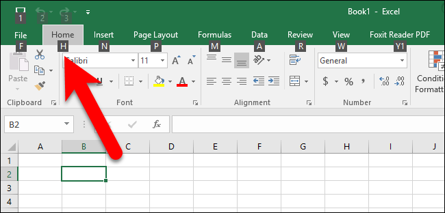 Подсказки клавиш на ленте Excel после нажатия Alt