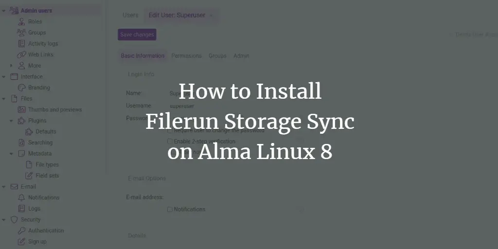 Установка FileRun на Alma Linux 8