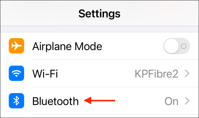 Раздел Bluetooth в Настройках