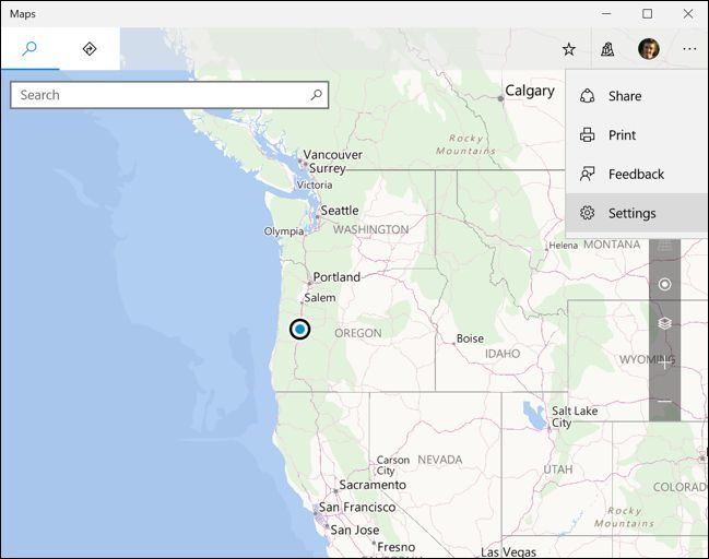 Localização padrão no Windows 10