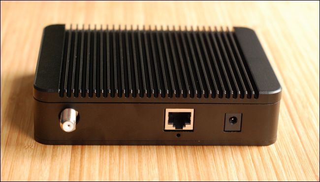 Задняя панель HDHomeRun: коаксиал, Ethernet и питание