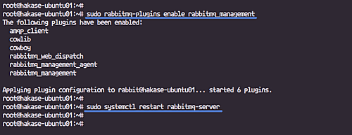 Включение RabbitMQ Management