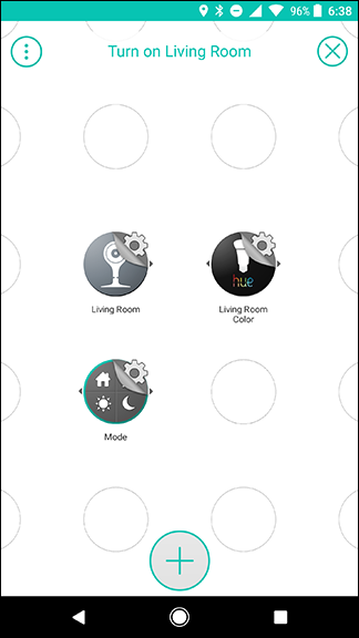 Кнопка настроек за иконкой Nest Cam