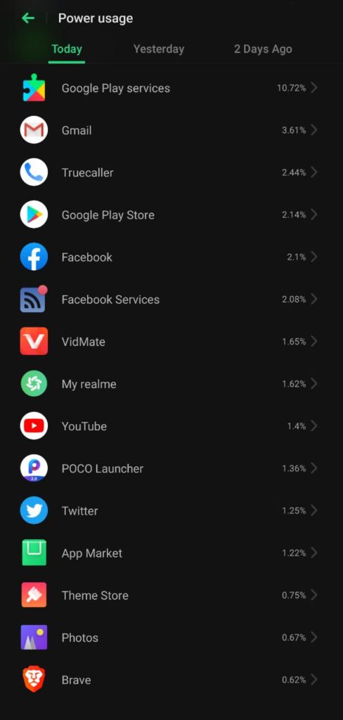 Фото: смартфон в процессе диагностики батареи