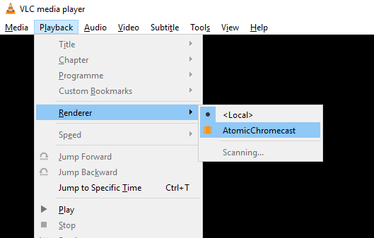 Поиск источника воспроизведения в VLC
