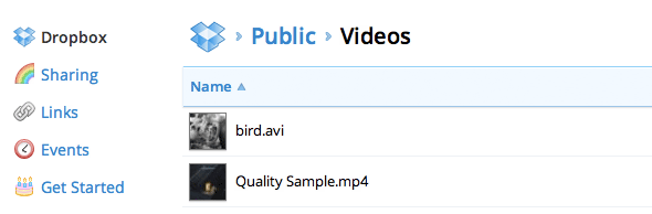 Список файлов Dropbox в веб‑интерфейсе со всплывающим предпросмотром