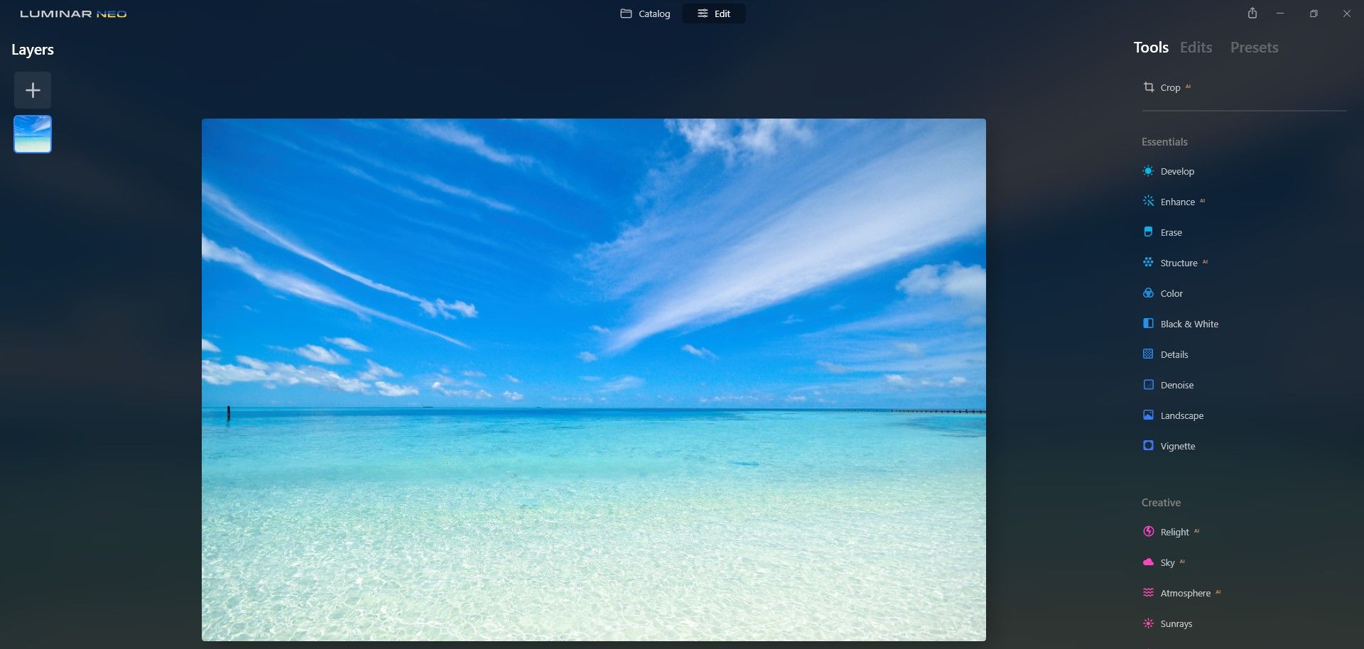 Вводный кадр со слоями