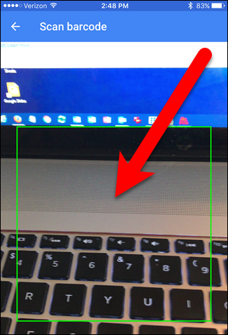 Сканирование QR-кода камерой телефона