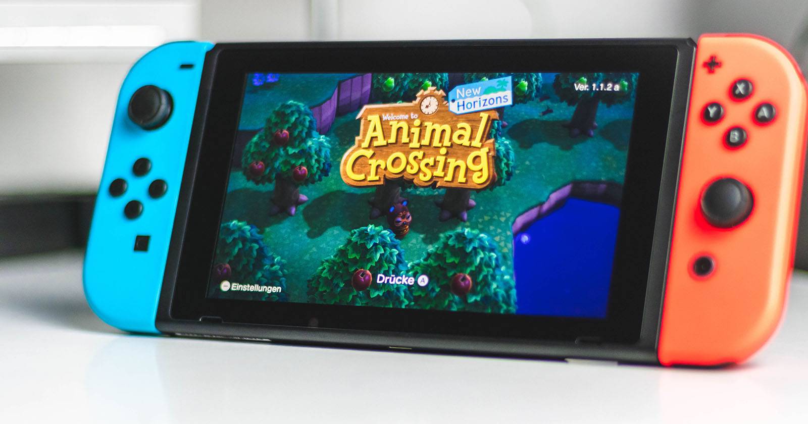 Animal Crossing — скриншот интерфейса на немецком