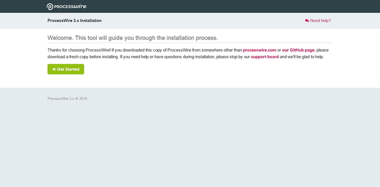 Установка ProcessWire на CentOS 7