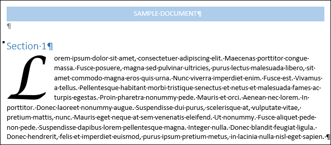 Буквица в Word 2013: как создать и настроить