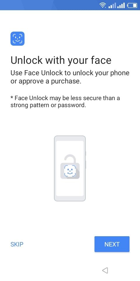 Unlocking with your face