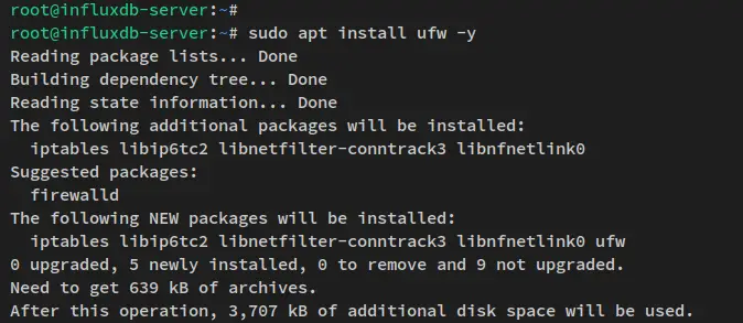 Установка UFW
