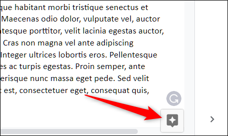 Нажмите значок «Исследовать» в правом нижнем углу правой панели Google Docs
