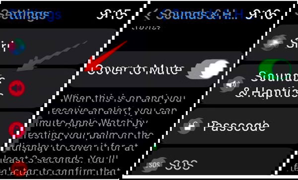 Отключение функции Накрыть, чтобы отключить звук