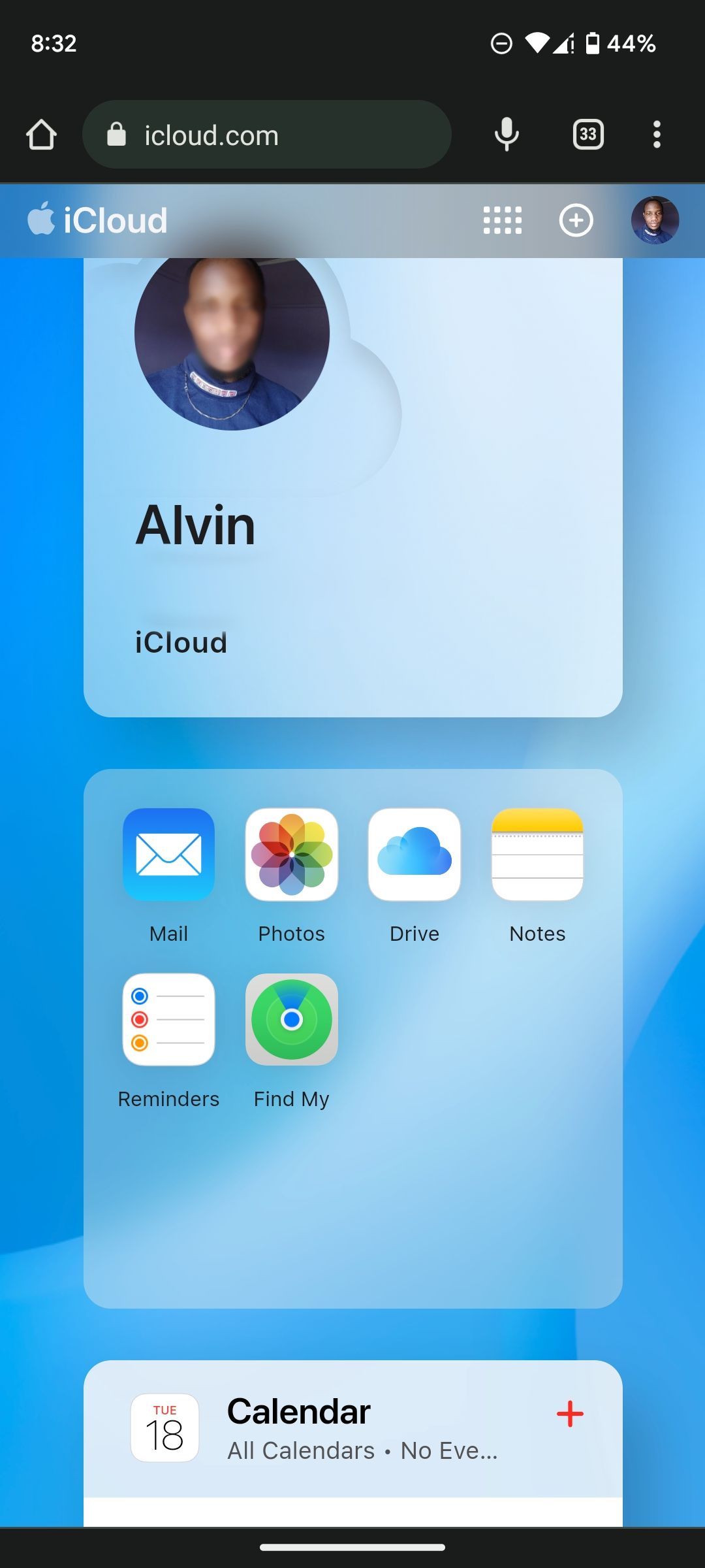 Доступ к iCloud через веб на Android