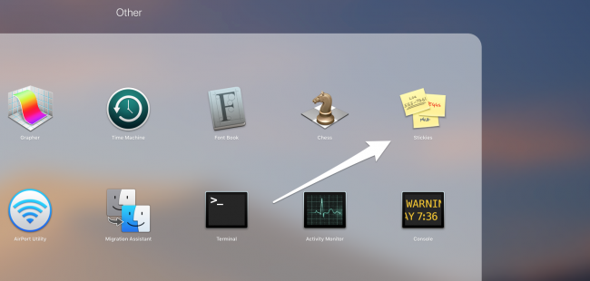 Пример двух стартовых заметок Stickies с подсказками интерфейса