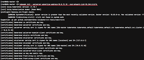 Инициализация кластера Kubernetes