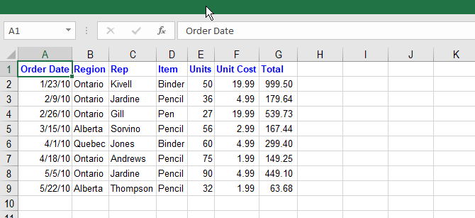 Excel ribbon automatically hidden