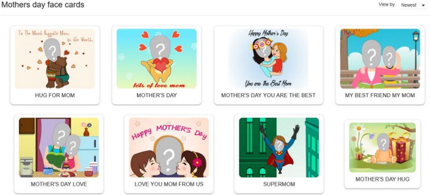 Открытки ко Дню матери с лицом