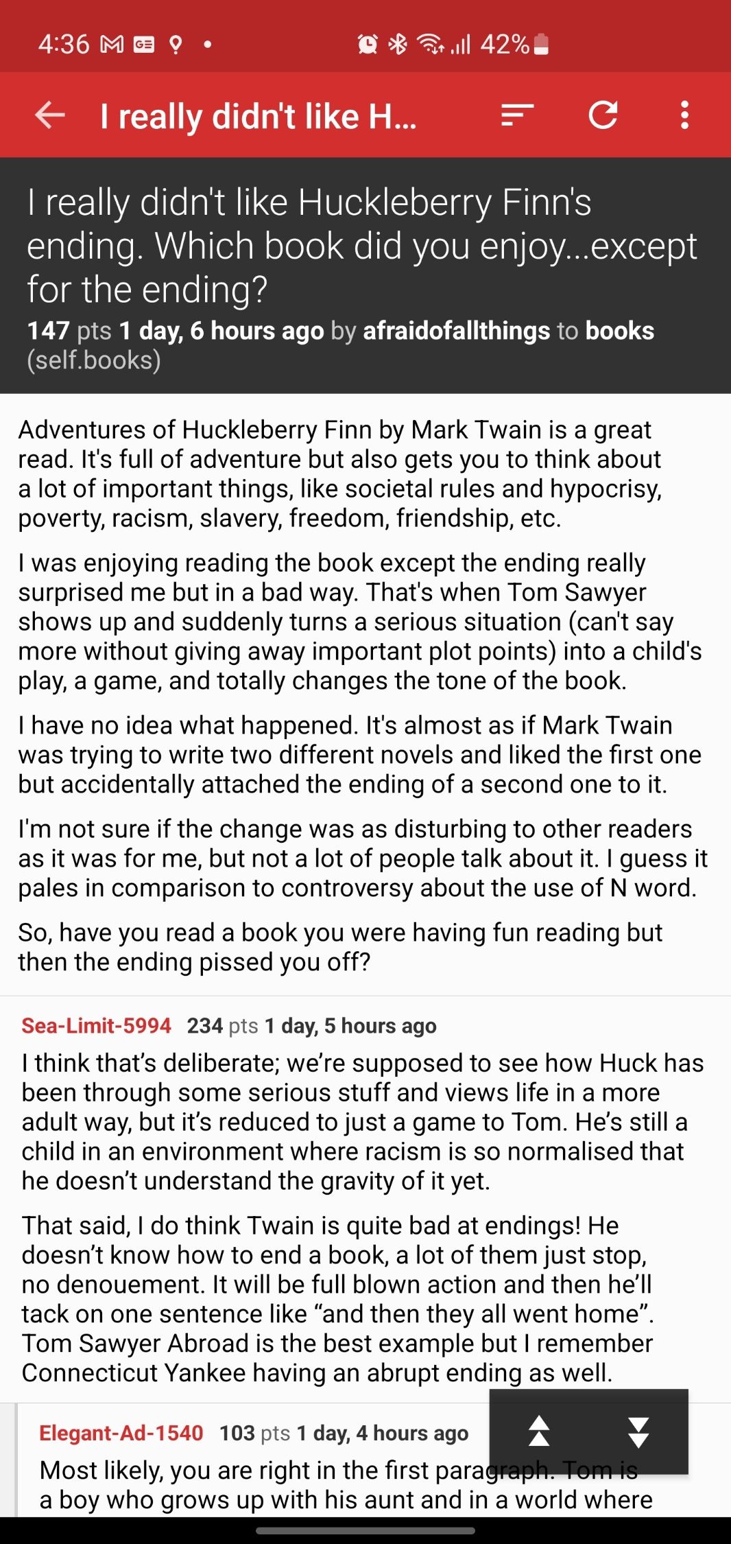 Открытый пост в RedReader