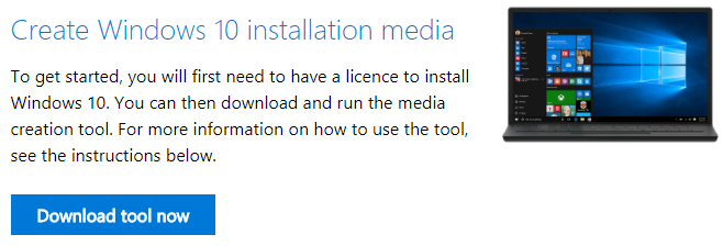 Установка Windows 10 с флешки через Media Creation Tool