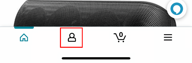 Раздел «Заказы и возвраты» в мобильном приложении Amazon