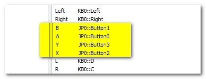 Назначение кнопки в BSNES — нажмите кнопку на контроллере для привязки