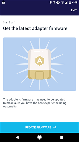 Адаптер, подключённый к OBD-II порту автомобиля