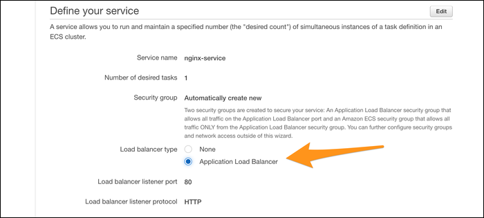 Defining how many can containers run with optional load balancer.