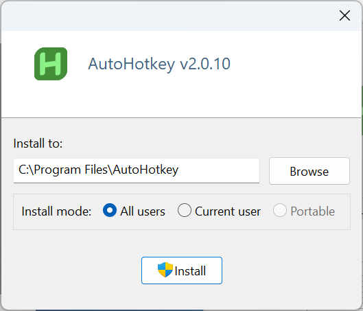 логотип AutoHotkey