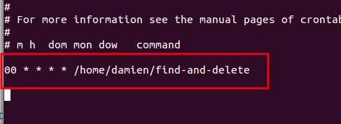 crontab пример