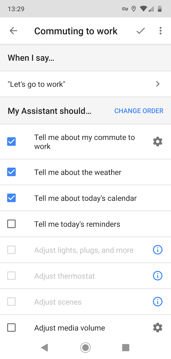 Рутина «Поездка на работу»