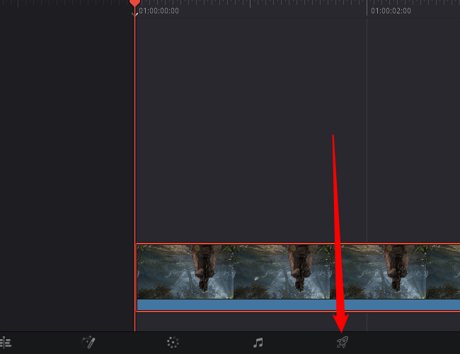 Кнопка экспорта в DaVinci Resolve