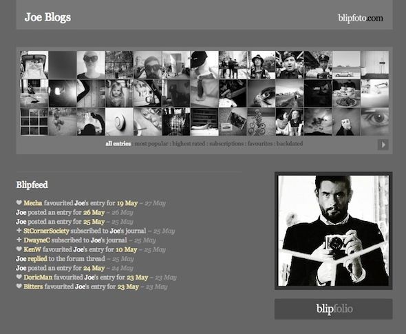 Сайт лайфлога в виде календаря