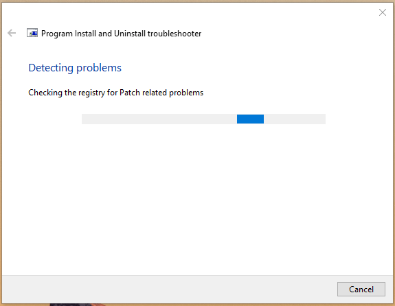 The troubleshooter tool will look for the errors