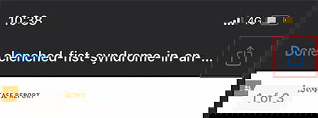 Значок «Поделиться» в iMessage для сохранения вложений