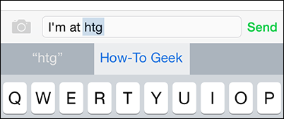 Расширение сокращения в тексте сообщения