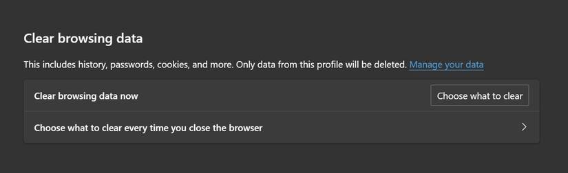 Настройка автоматической очистки данных при закрытии Microsoft Edge на рабочем столе
