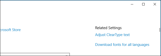Опция загрузки шрифтов для всех языков в настройках шрифтов.