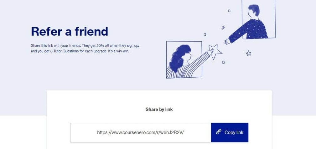 Иллюстрация: приглашение друга по реферальной ссылке