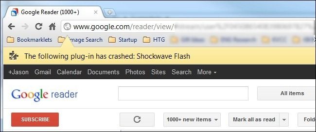 Список плагинов Chrome с двумя записями Flash