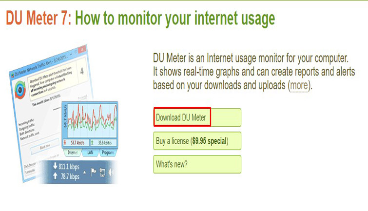 DU Meterダウンロード画面のスクリーンショット