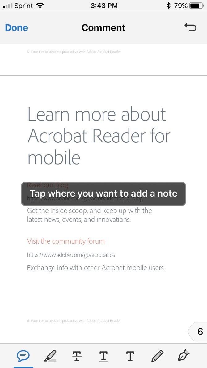 Adobe Reader Comment